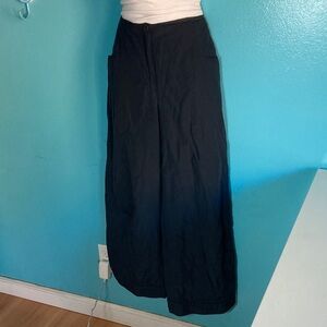Sonja Marohn Womens Size 10 Vintage Navy Blue Wide Leg Cropped Pant